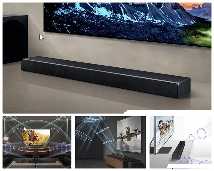 第四名，SAMSUNG HW-Q80R Soundbar(条形音响)