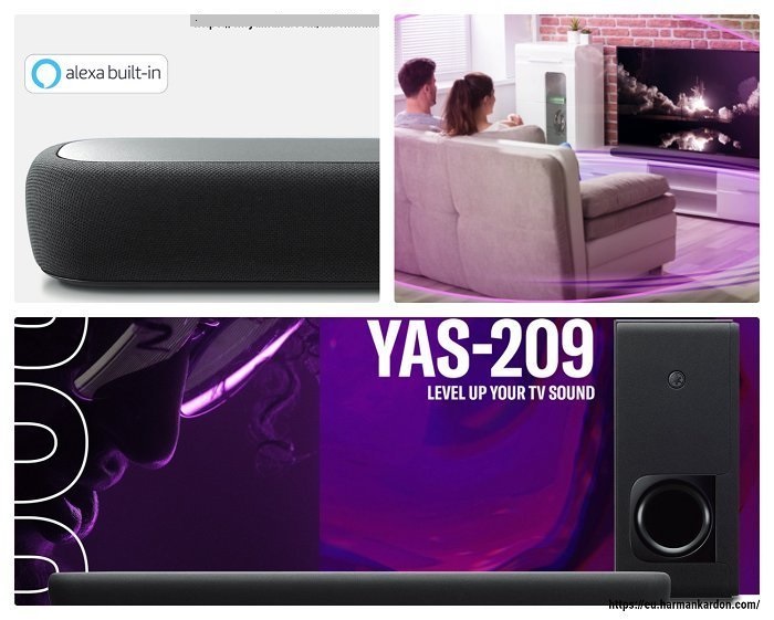 第八名，雅马哈Yamaha YAS-209 Soundbar(条形音响)